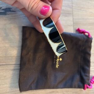 Kate Spade Black and Gold Bangle Bracelet